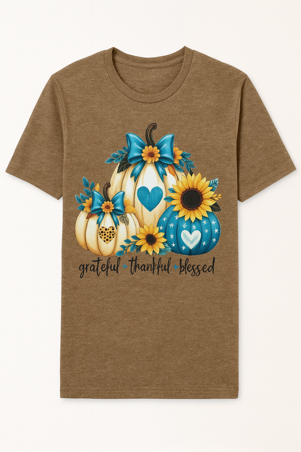Grateful Thankful Blessed Pumpkin Tee