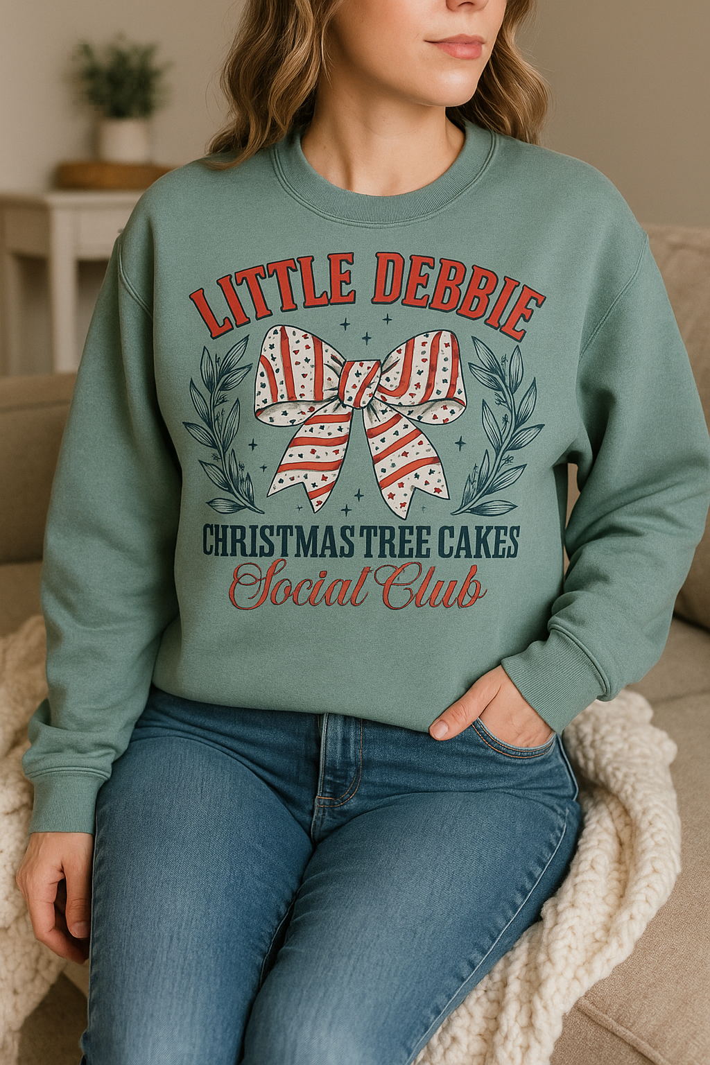 Little Debbie Christmas Tree Cakes Social Club Sweatshirt