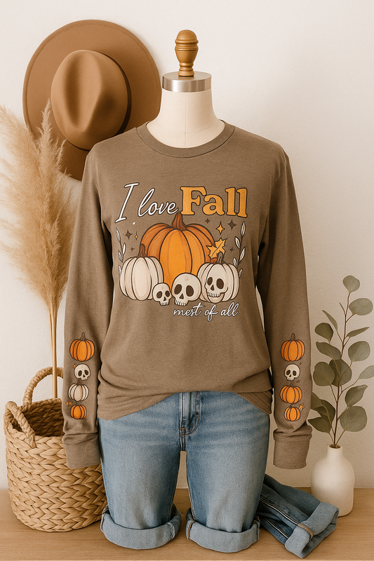 I Love Fall Most of All Long Sleeve
